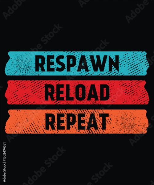 Obraz Respawn Reload Graphic Design
