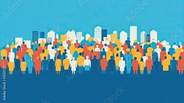 Fototapeta Community Involvement Through Active Participation in Council Representing Civic Engagement Local Governance and Community Building for Volunteerism Social Services and Policy Making