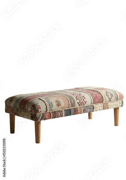 Obraz Patchwork bench, neutral colors