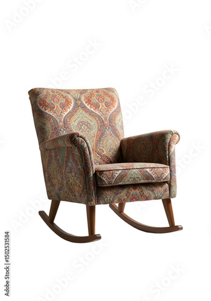 Obraz Rocking chair with patterned fabric