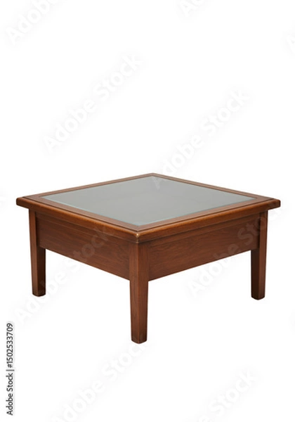 Obraz Simple square wooden coffee table