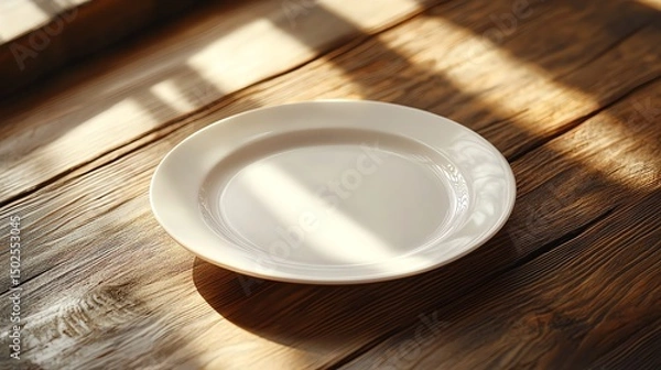 Obraz White ceramic plate
