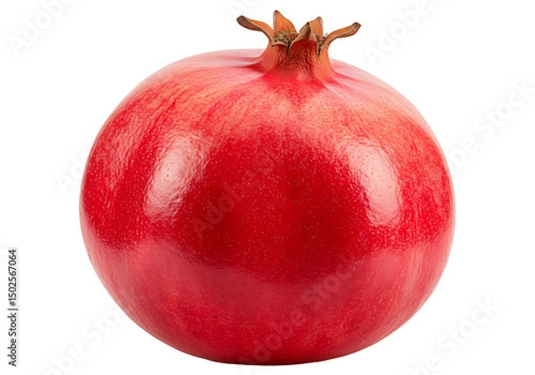 Fototapeta Pomegranate fruit isolated on transparent background Generative Ai.	
