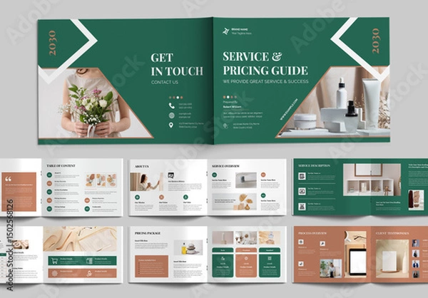 Fototapeta Service and Pricing Guide Template