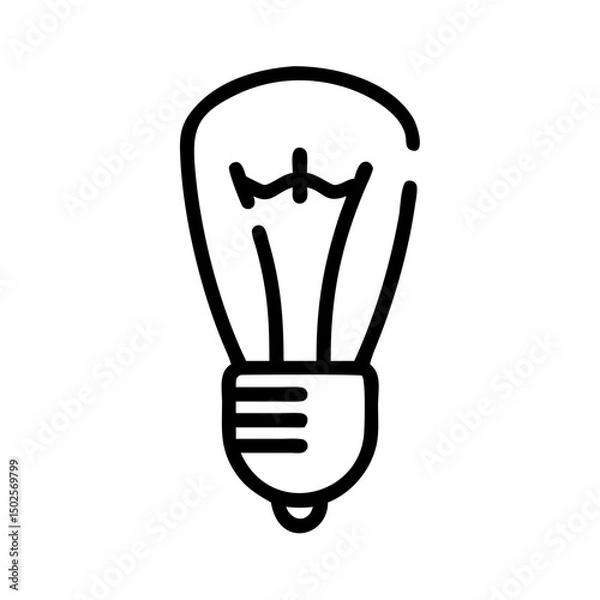 Fototapeta Icon of a Light Bulb	
