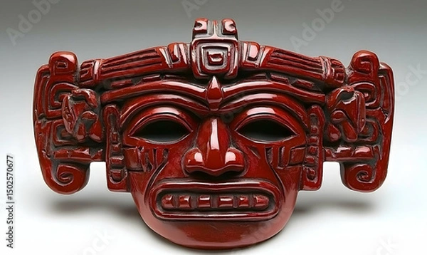 Obraz Ancient Mayan red mask