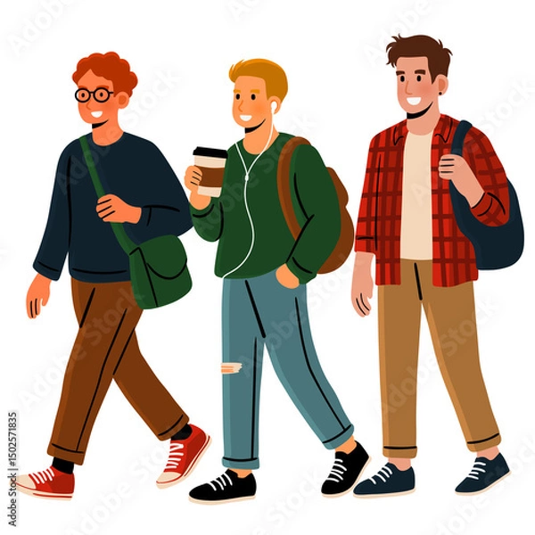 Obraz Students Walking
