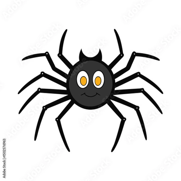 Obraz Halloween Spider Vector Illustration.