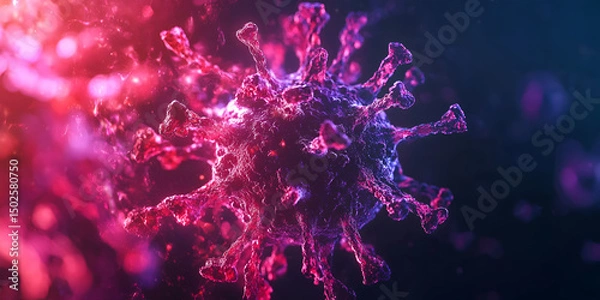Fototapeta Digital Visualization of Virus Outbreak Trends and Global Disease Spread, Tracking Viral Threats: Data-Driven Insights into Global Pandemics and Outbreaks