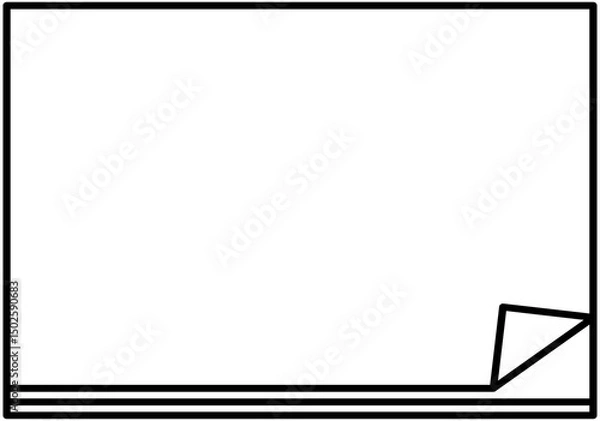 Fototapeta Minimal Text Frame Line
