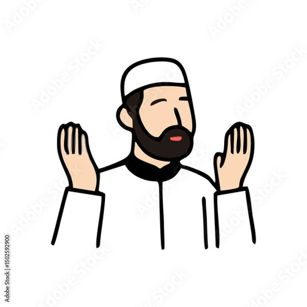 Obraz Eid al-Adha Vector Elements – Islamic & Traditional Theme
