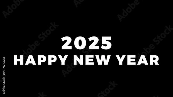 Fototapeta Happy New Year 2025 Countdown with Bokeh Background, Sparkles & Fireworks - Festive Celebration, Countdown Timer, New Year's Eve Party, 2025 Countdown Animation, Holiday Bokeh Lights 4K.