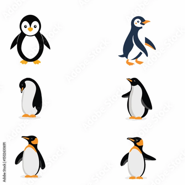 Obraz Penguin Group Vector Design