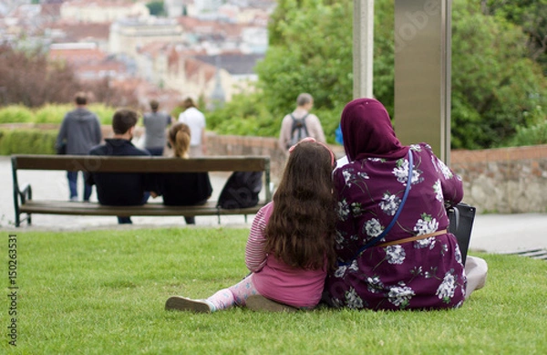 Fototapeta Rodzina muzułmańska