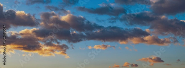 Fototapeta colorful sunset clouds background