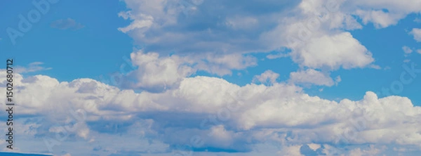 Fototapeta blue sky and white clouds.summer clouds