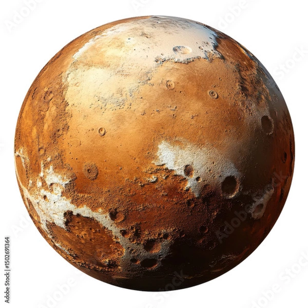 Obraz planet mars isolated on transparent background.