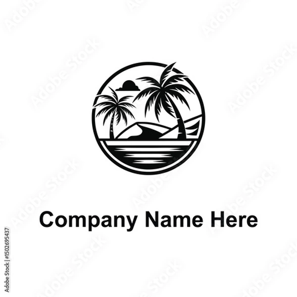Obraz beach logo