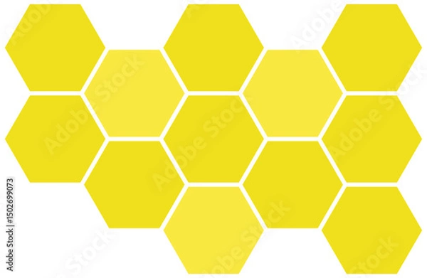 Fototapeta vector illustration of a honeycomb
