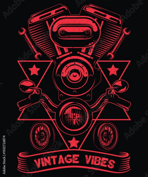 Obraz Vintage Vibes Graphic Design