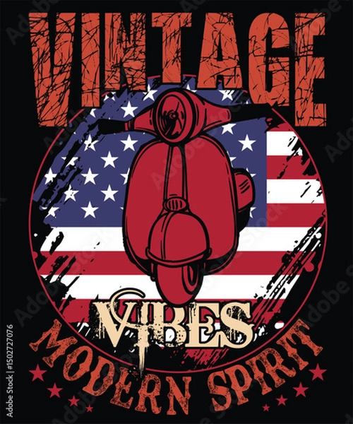 Obraz Vintage Vibes Modern Spirit 5 Graphic Design