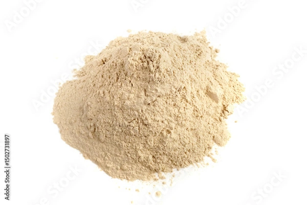 Obraz Ashwagandha powder as supplement isolated on white background