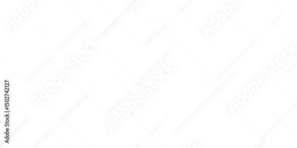 Fototapeta Modern Abstract white background design with layers of textured white transparent material in triangle and squares shapes. White color technology concept geometric line vector background.