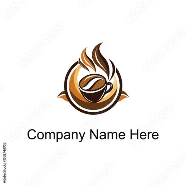 Fototapeta coffee logo