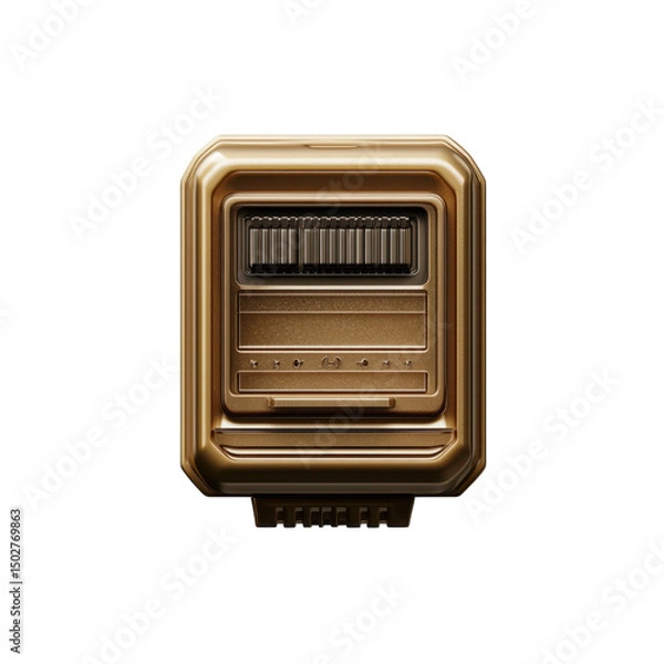 Obraz Abstract Gold Metallic Panel with Retro Design Elements