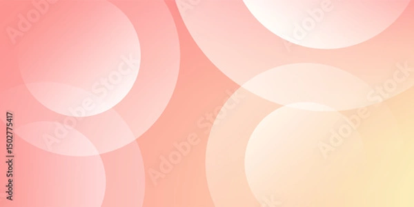 Fototapeta Minimalistabstract frame background, pastel color.pink and yellow gradations, abstarct memphis,cirlce shape backround,memphis,vector illustrations