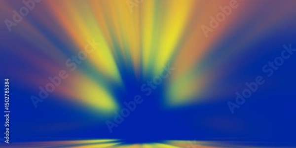 Obraz abstract rainbow background,  tones with light rays and copy space for text