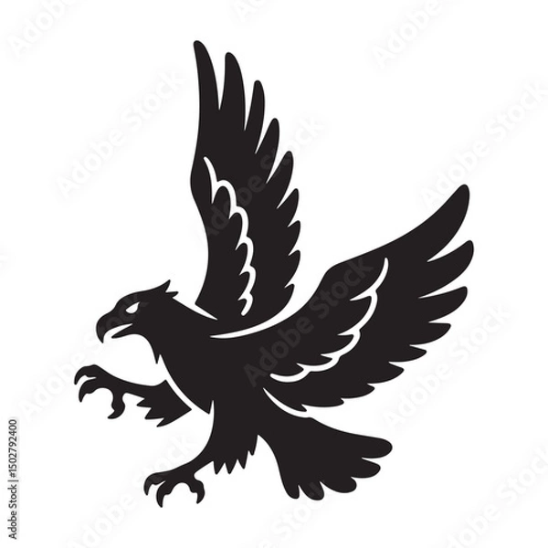 Obraz eagle with wings vector