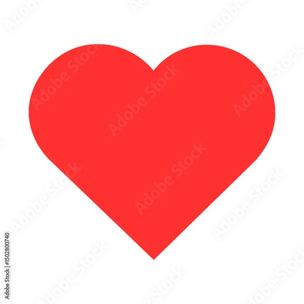 Obraz simple vector red heart icon