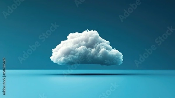 Obraz Cloud Technology Enabling Storage and Computing Power Online Representing Cloud Storage Computing Solutions and Digital Infrastructure for IT Companies SaaS Providers and Businesses