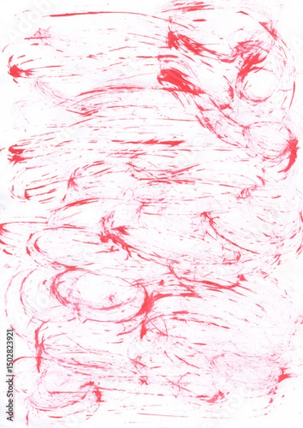 Fototapeta Watercolor and Acrylic Dry Brush Strokes and Stripes Texture. Grunge Pattern on a White Background, Colored Scratch Retro Grunge Background, dry brush lines organic texture, banner, poster,