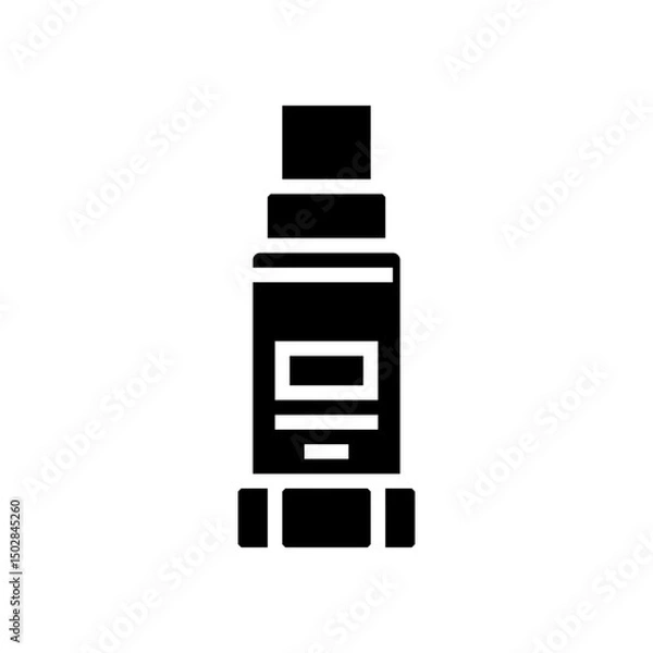 Fototapeta vibration sensor module glyph icon vector illustration