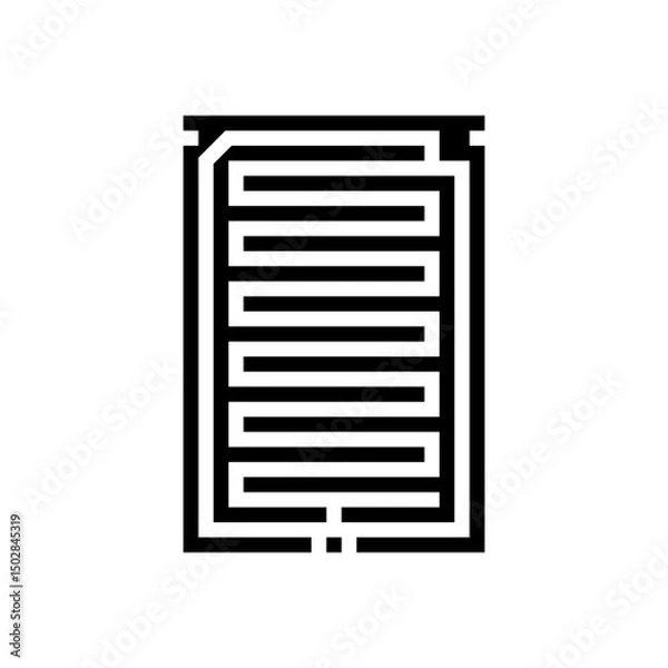 Fototapeta rain detection sensor glyph icon vector illustration