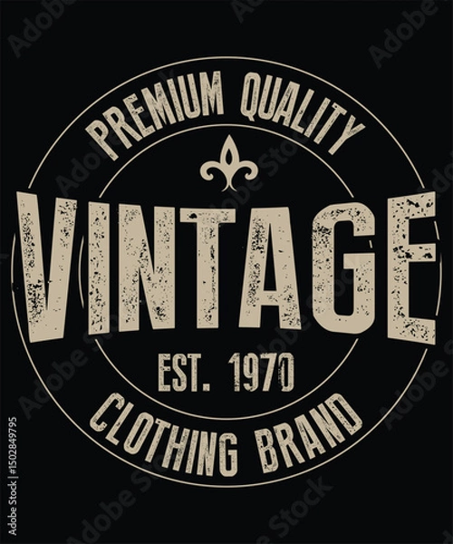 Obraz Premium Quality Vintage Clothing Brand 2 Graphic Design