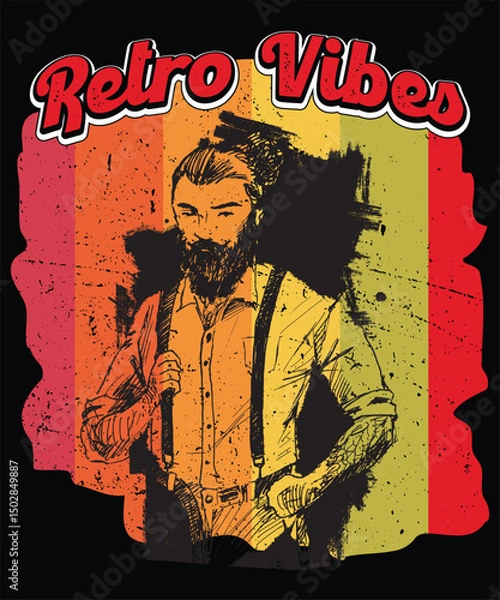 Obraz Retro Vibes 4 Graphic Design