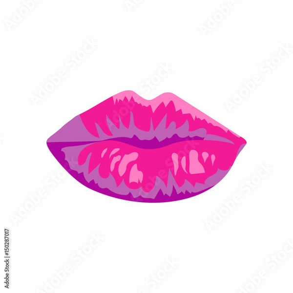 Obraz Pink open lips 