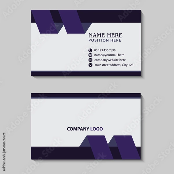 Obraz Simple Business Card Design template