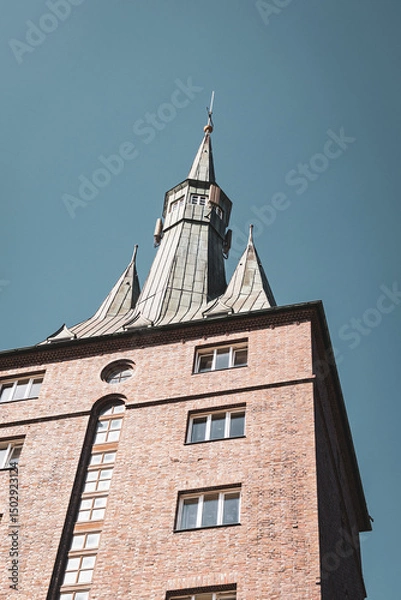 Fototapeta The West Tower of Wangerooge – Historic Landmark on Germany’s North Sea Island