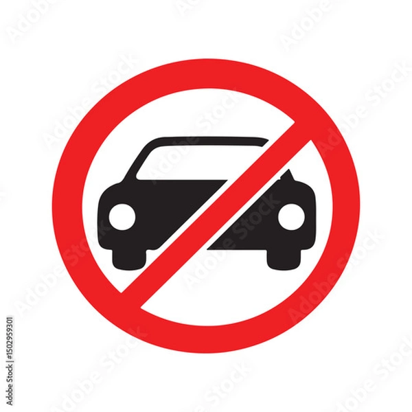 Obraz no parking sign