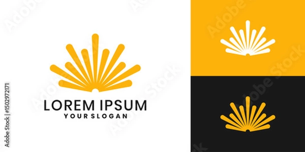 Obraz Abstract sun rays logo design