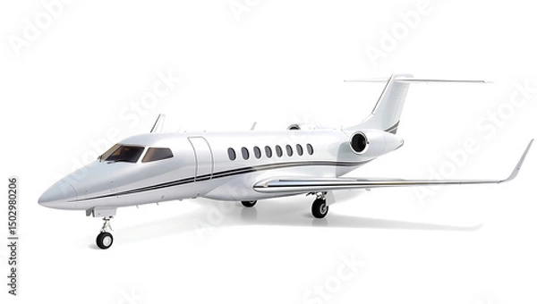 Fototapeta Dreaming of soaring high? check out this sleek private jet that is so fly
