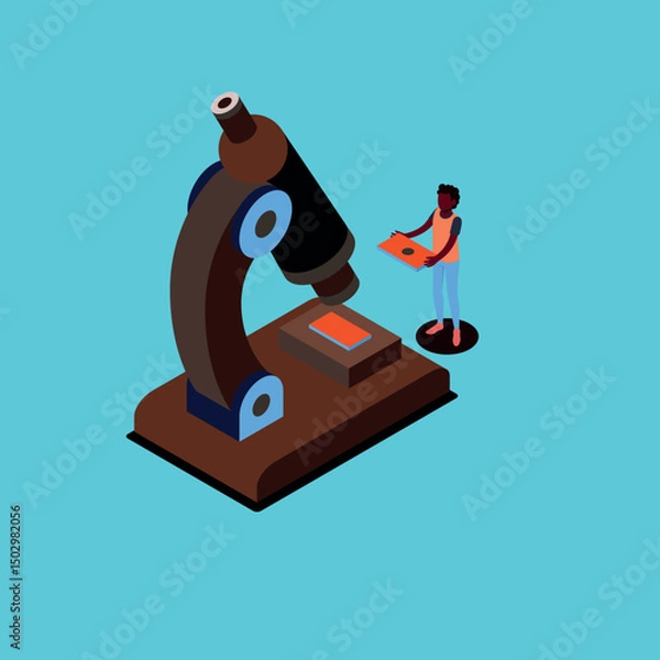 Fototapeta Vintage technology and science instruments, including an electric iron, guitar, and telephone, isolated 3d metal objects for business research