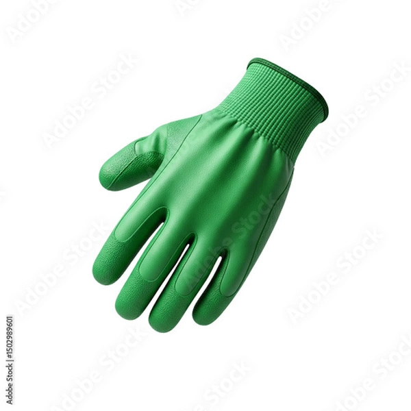 Obraz green rubber glove