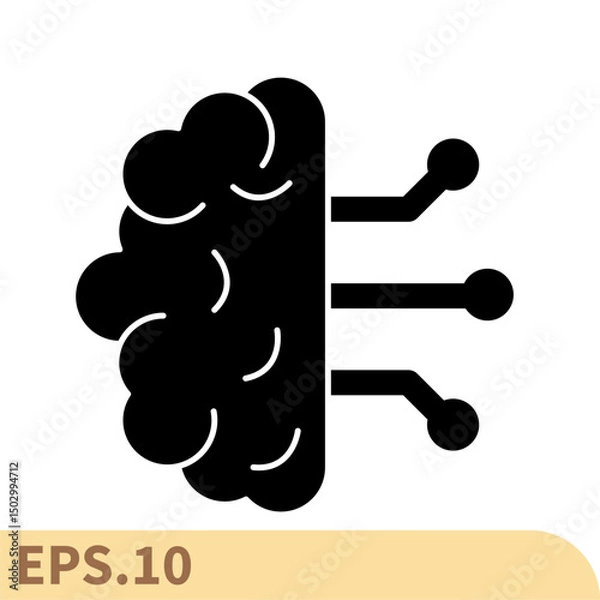 Obraz machine learning icons  symbol vector elements for infographic web