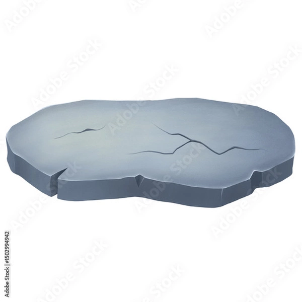 Fototapeta Cracked Stone Platform