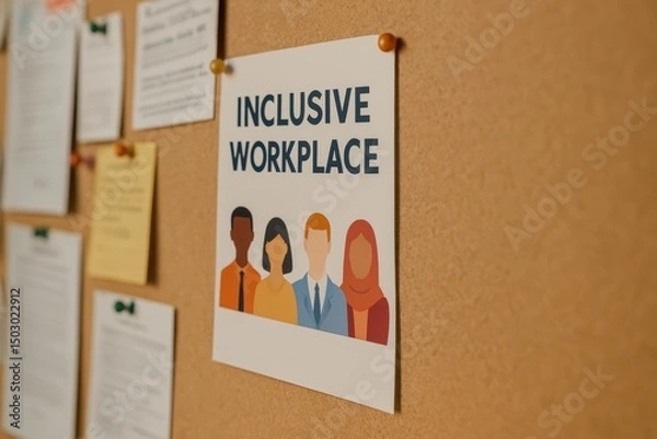 Fototapeta Embracing Diversity in the Workplace with an Inclusive Approach to Team Collaboration